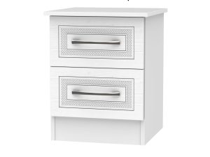 Welcome Furniture Dorset 2 Drawer Bedside Cabinet