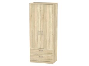Welcome Furniture Devon 2ft6 2 Drawer Robe