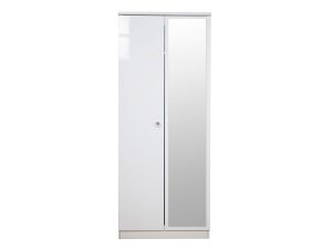 Welcome Furniture Lumiere Tall 2ft6 Mirror Wardrobe