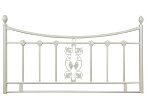 4ft6 Double Sleep To Go Elaine Metal Headboard in Sand/Beige
