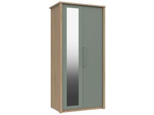 Furniture Mill Castleton Range 20 - 2 Door Wardrobe With Mirror