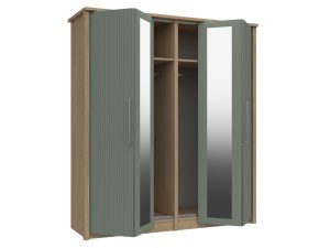 Furniture Mill Castleton Range 20 - 4 Door Bifold Robe With 2 Mirrors