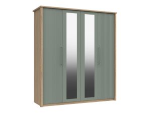 Furniture Mill Castleton Range 20 - 4 Door With 2 Mirrors Robe