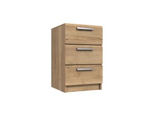Furniture Mill Waterfall  Range 4 3 Drawer Bedside Chest
