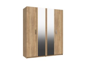 Furniture Mill Waterfall  Range 4 4 Door With 2 Mirrors Robe