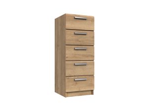 Furniture Mill Waterfall  Range 4 5 Drawer Tallboy