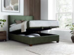 Walkworth Ottoman Bed winter moss green open c.jpg