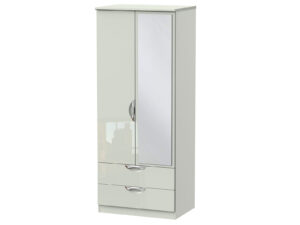 Welcome Furniture Camden 2ft6 2 Drawer Mirror Wardrobe