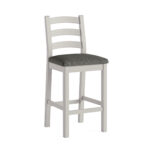 G8304+G8132 SALCOMBE GREY BAR STOOL W CHARCOAL CUSHION