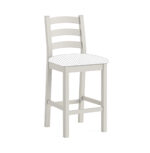 G8304 SALCOMBE GREY BAR STOOL WO CUSHION