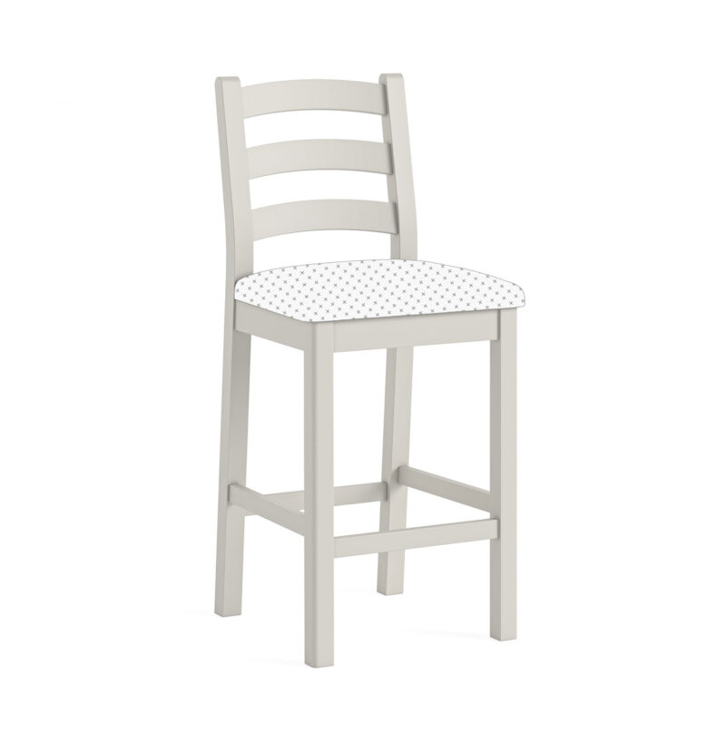 G8304 SALCOMBE GREY BAR STOOL WO CUSHION