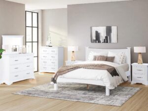 Furniture Mill Lipari Bedstead in White