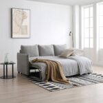Blaire Sofa Bed Grey Boucle 01 Blaire Sofa Bed Grey Boucle 01