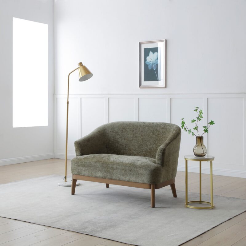 KY460 ELLA 2SEATER OLIVE CHENILLE LIFESTYLE SQ 01