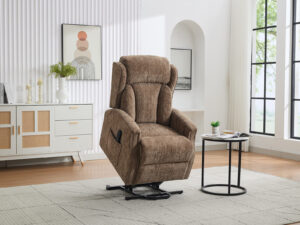 Aspen 4 Motor Rise in Truffle Fabric (2)