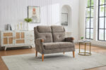 Isla 2 Seater Fireside in Mink Fabric (1)