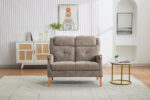 Isla 2 Seater Fireside in Mink Fabric (3)