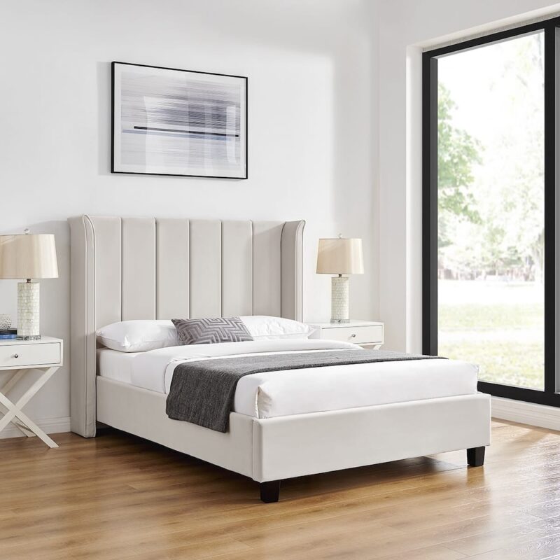 Limelight Polaris Bedstead in Natural Recycled Fabric