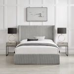 Limelight Gemini Storage Bed in Grey Fabric Limelight Gemini Storage Bed in Grey Fabric