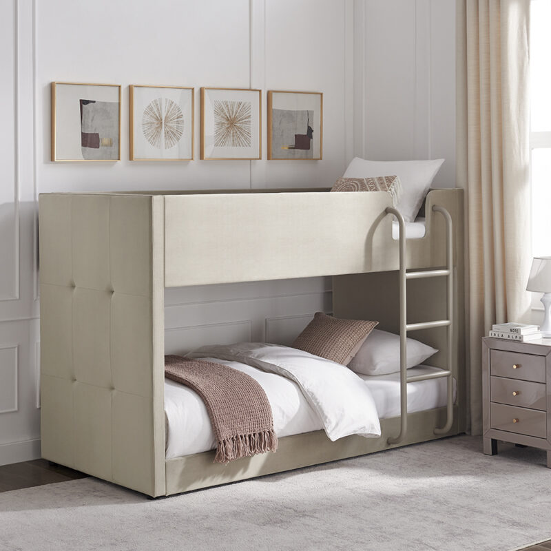 ELOISE Bunk in Taupe Velvet 2