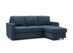 Myles Corner Sofa Bed Themis Blue
