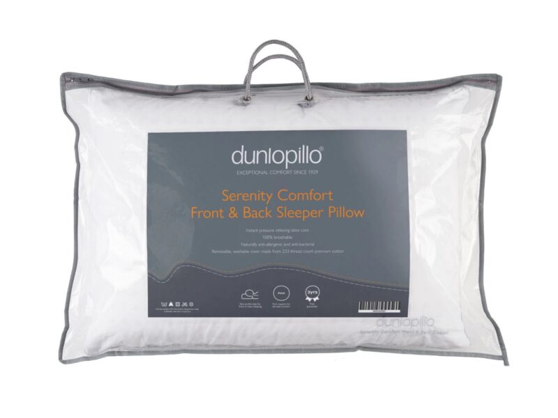 Dunlopillo Serenity Comfort Front & Back Sleeper Pillow